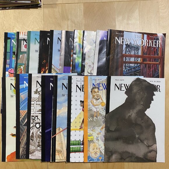 Lot Of 18 2024 NEW YORKER MAGAZINE Issues - with subscription stamps! - Picture 1 of 7